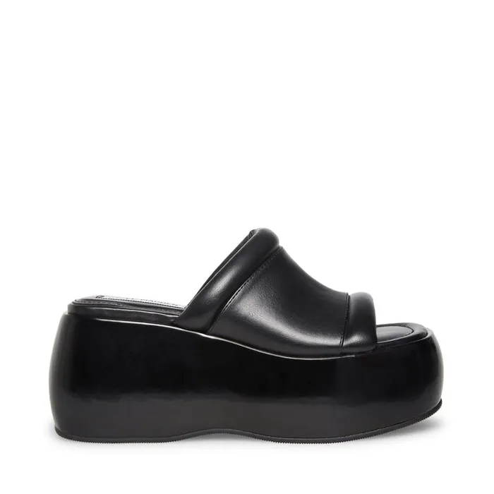 Steve Madden Energy Black Womens Mules