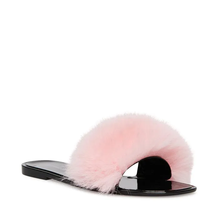 Steve Madden Fritzie Pink Womens Slippers