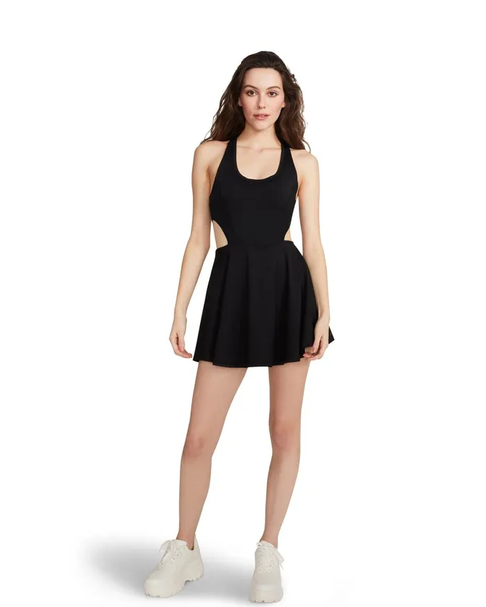 Steve Madden Grind It Out Dress Black Womens Lounge and Active Steve Madden Grind It Out Dress Black Womens Lounge and Active