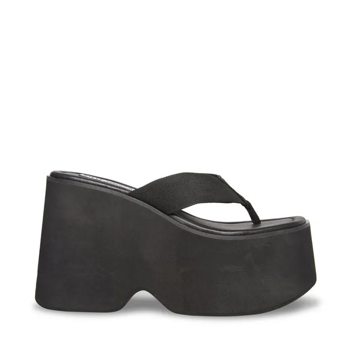 Steve Madden Gwen Black Womens Platforms