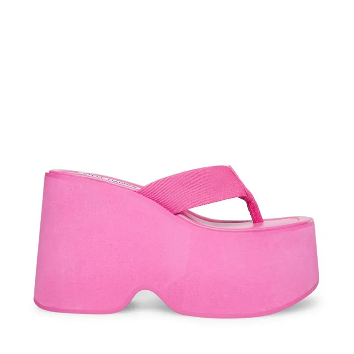 Steve Madden Gwen Pink Womens Platforms
