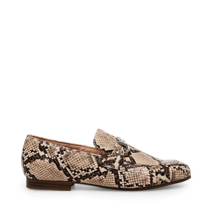 Steve Madden Kensley Tan Snake Womens Flats