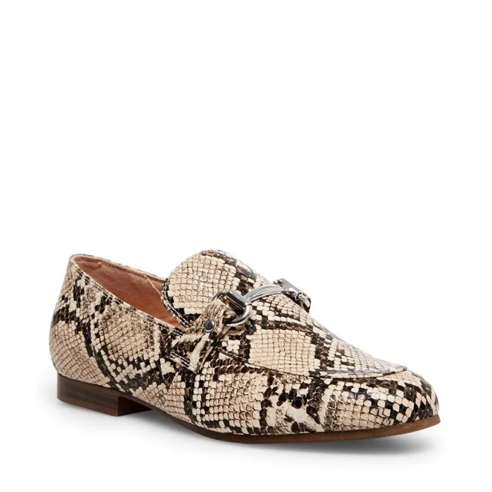 Steve Madden Kensley Tan Snake Womens Flats