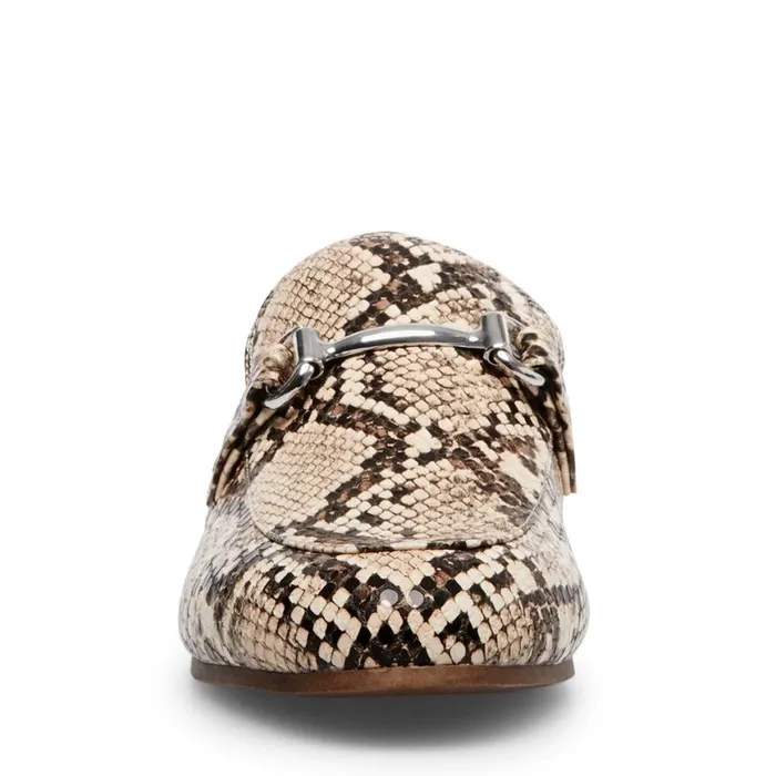 Steve Madden Kensley Tan Snake Womens Flats