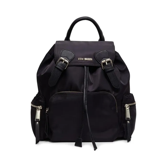 Steve Madden Nylon Backpack Black Womens Belt Bags and Backpacks