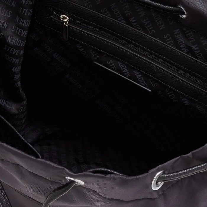 Steve Madden Nylon Backpack Black Womens Belt Bags and Backpacks