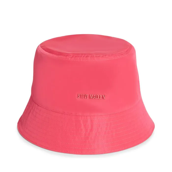 Steve Madden Nylon Bucket Hat Pink Womens Hats and Hair Accessories