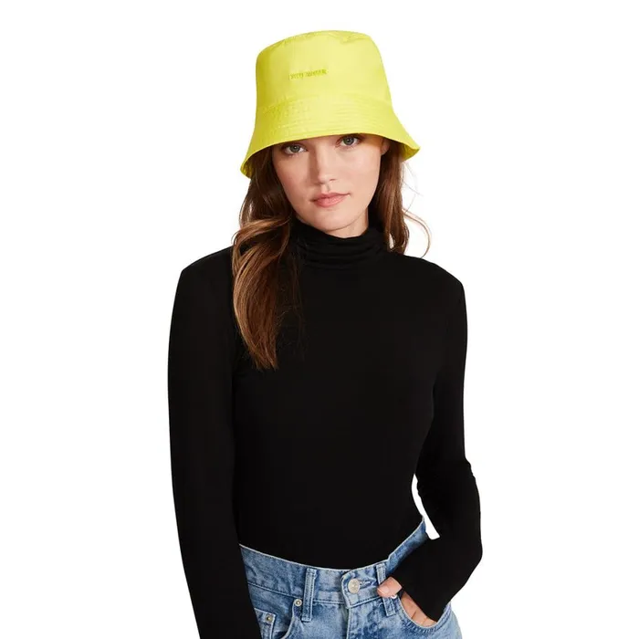 Steve Madden Nylon Bucket Hat Yellow Womens Hats and Hair Accessories