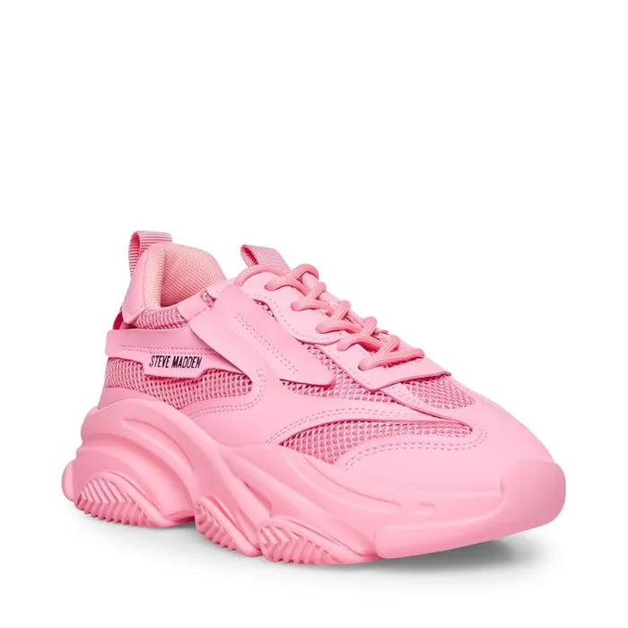 Steve Madden Possession Hot Pink Womens Sneakers Steve Madden Possession Hot Pink Womens Sneakers