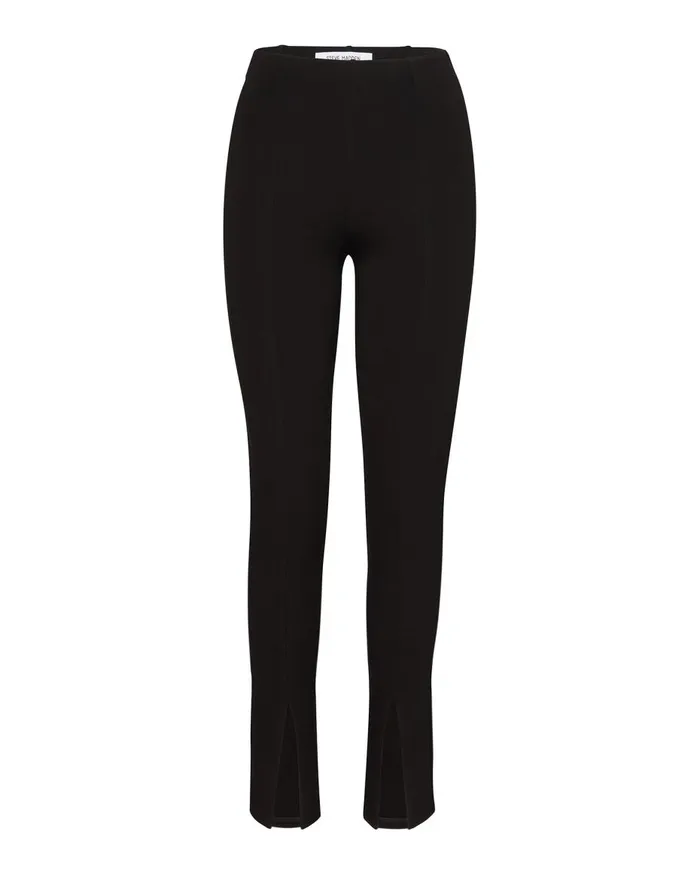 Steve Madden Slit Front Pant Black Womens Bottoms Steve Madden Slit Front Pant Black Womens Bottoms