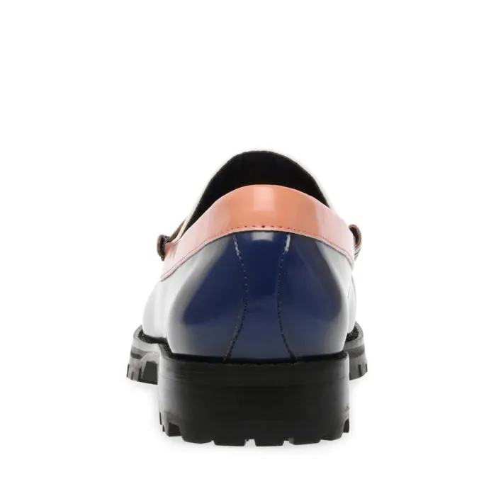 Steve Madden Tayloring Navy Multi Womens Loafers