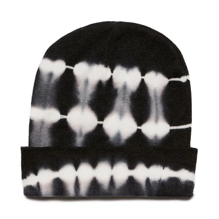 Steve Madden Tie Dye Beanie Black Womens Hats and Hair Accessories