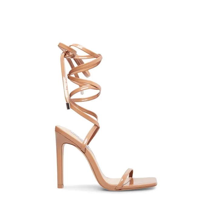 Steve Madden Uplift Camel Patent Womens Heels