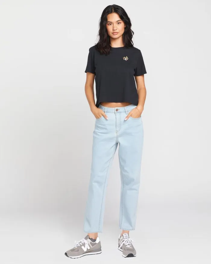 Stoned Straight Jeans 8211 Cruzer Blue Womens Volcom Bottoms