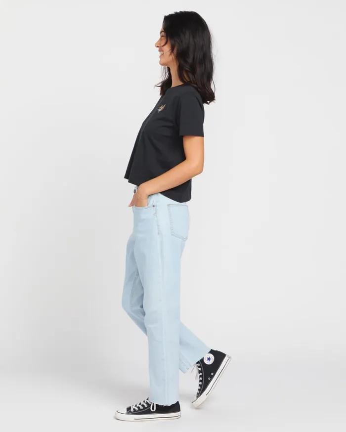 Stoned Straight Jeans 8211 Cruzer Blue Womens Volcom Bottoms