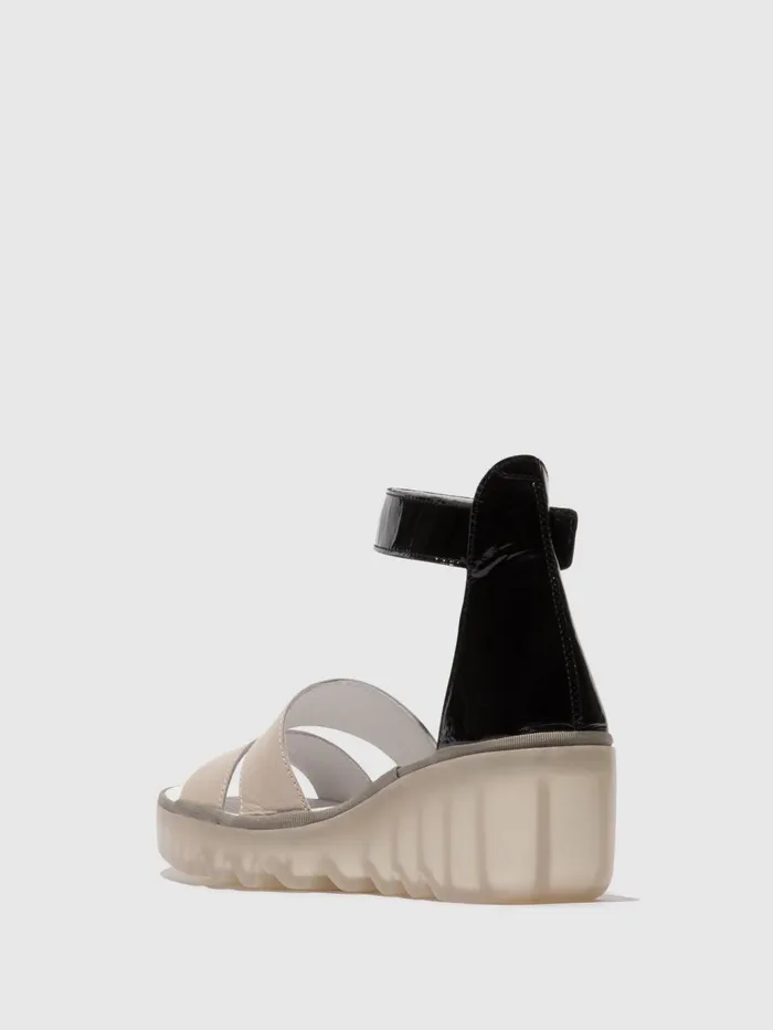 Strappy Sandals BONO290FLY CLOUDBLACK Women Fly London Sandals