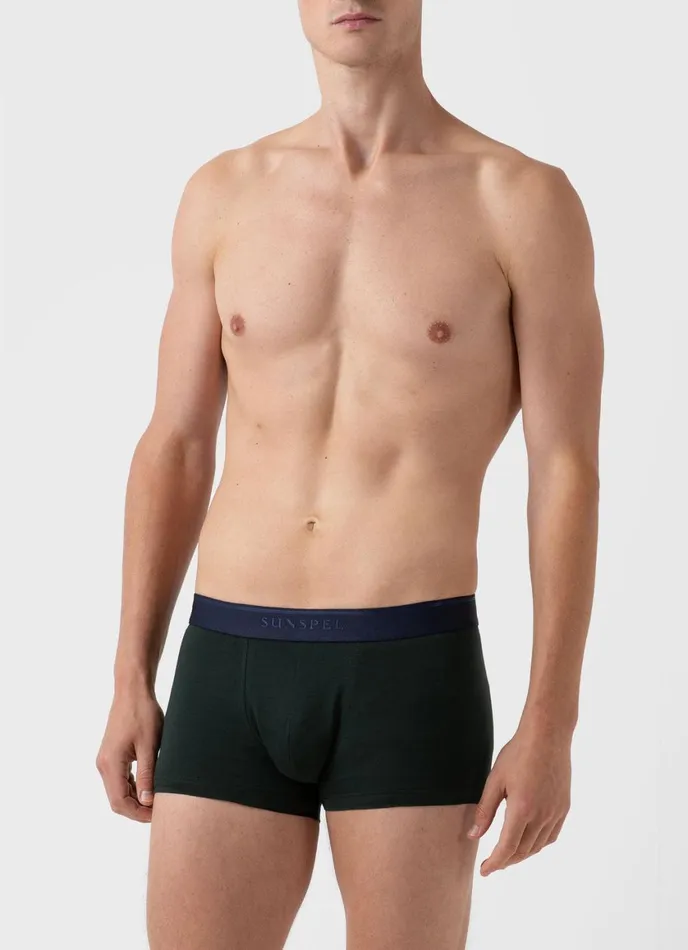 Stretch Cotton Trunks Seaweed Men SUNSPEL Trunks and Shorts
