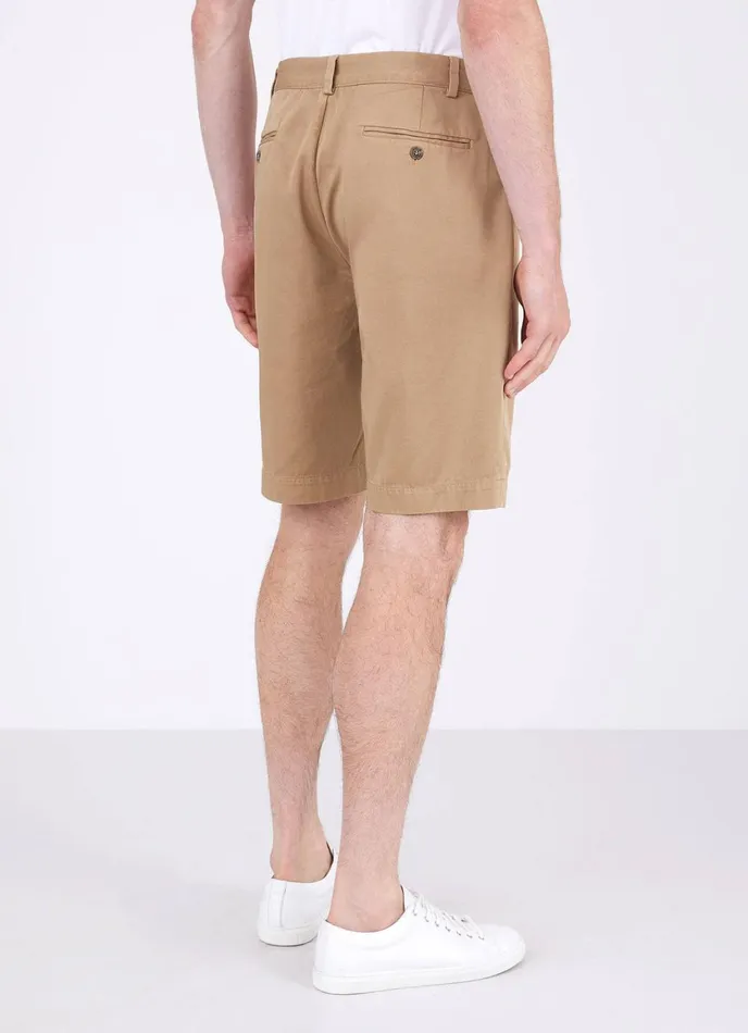 Stretch Cotton Twill Chino Shorts Stone Men SUNSPEL Shorts