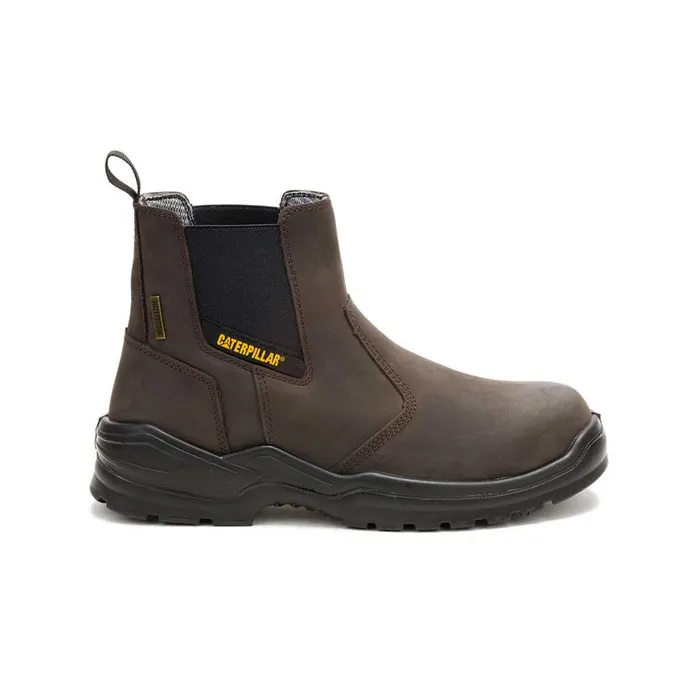 Striver Chelsea Waterproof Steel Toe Work Boot Brown Men Cat Footwear Boots
