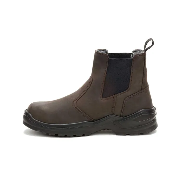 Striver Chelsea Waterproof Steel Toe Work Boot Brown Men Cat Footwear Boots