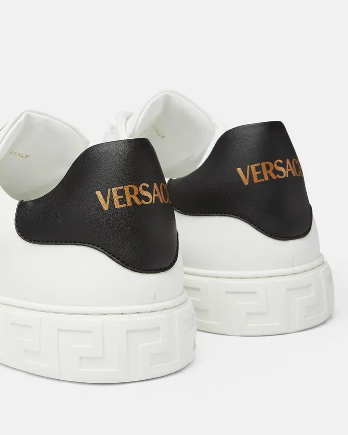 Studded Greca Trainers Blackgold Men Versace Sneakers