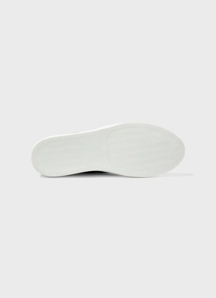 Suede Slip On Trainer Black Men SUNSPEL Shoes