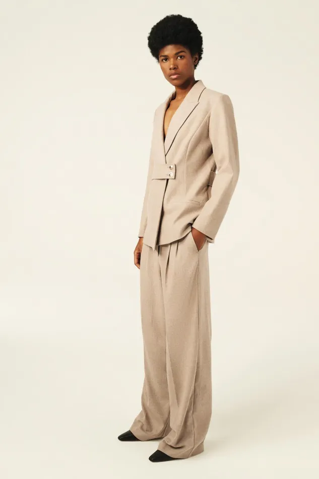 Suit Jacket Bule Beige Women Baandsh Jackets and Coats