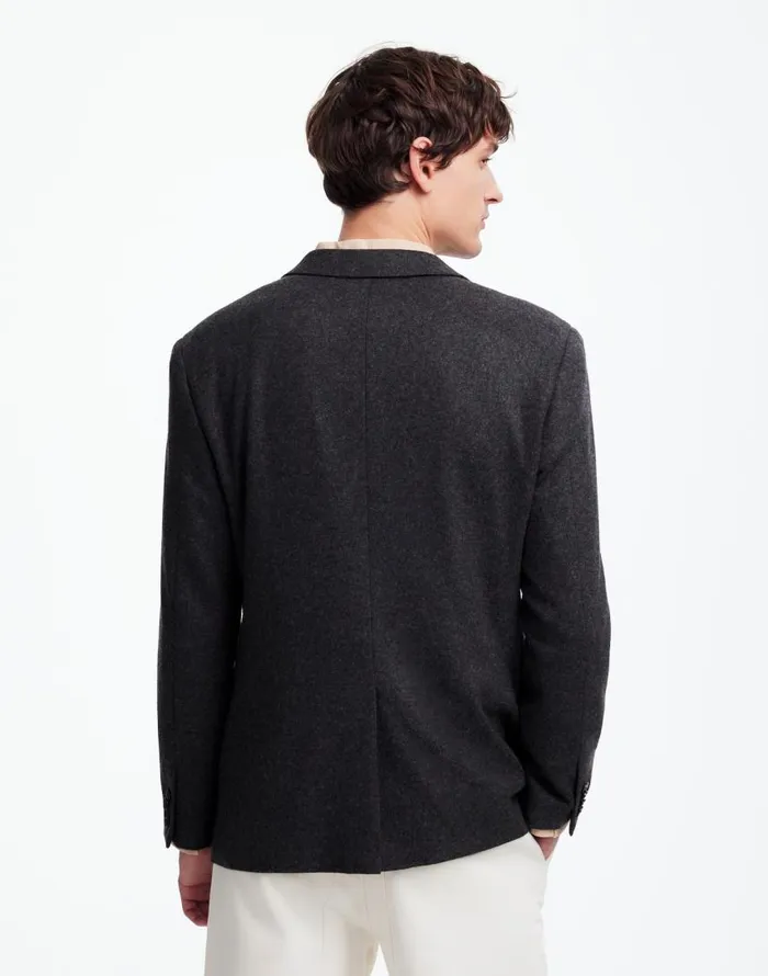 Suiting Men Madewell The Roebling TwoButton Blazer In Italian Fabric Hthr Charcoal