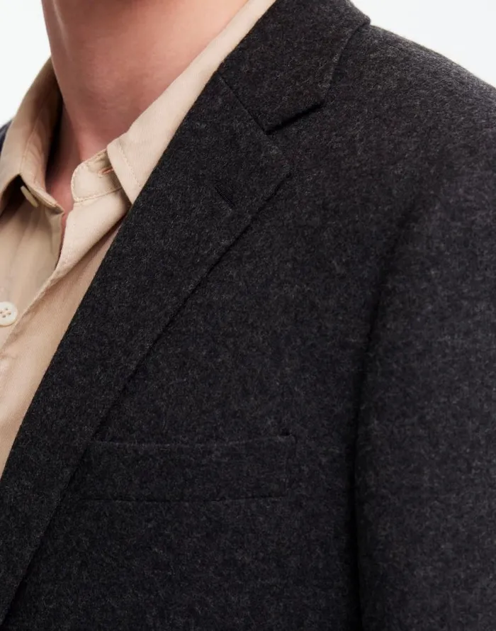 Suiting Men Madewell The Roebling TwoButton Blazer In Italian Fabric Hthr Charcoal