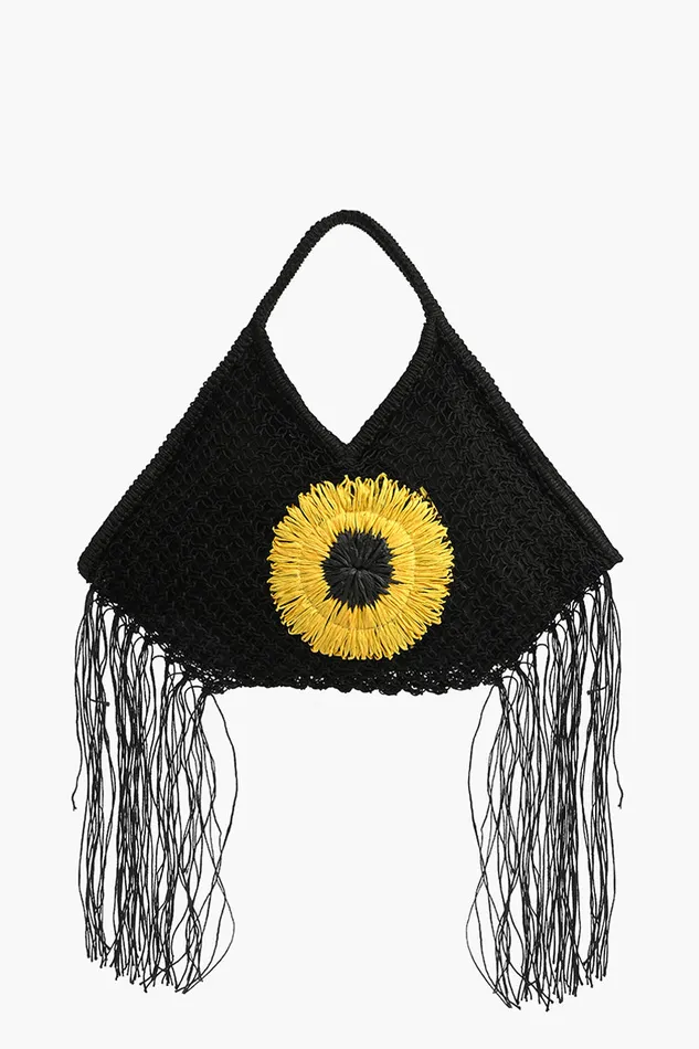 Sunflower Macrame Tote Women Beach Bags America and Beyond