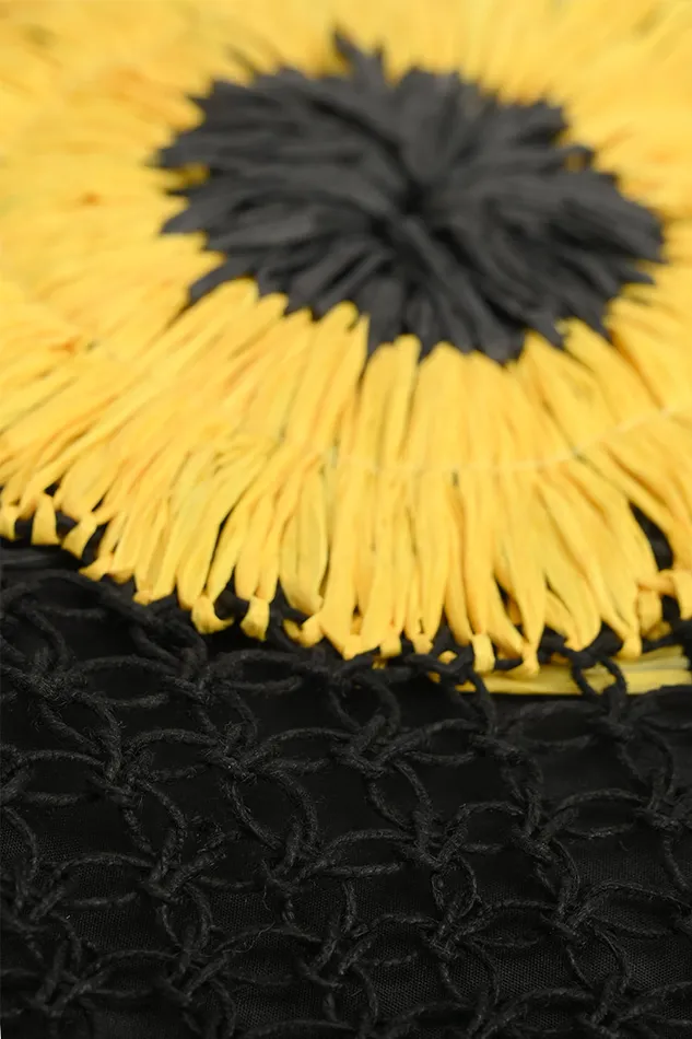 Sunflower Macrame Tote Women Beach Bags America and Beyond