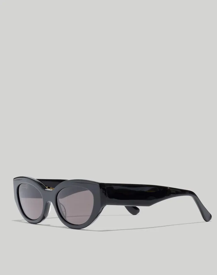 Sunglasses Women Madewell Demmera Sunglasses Black Coal
