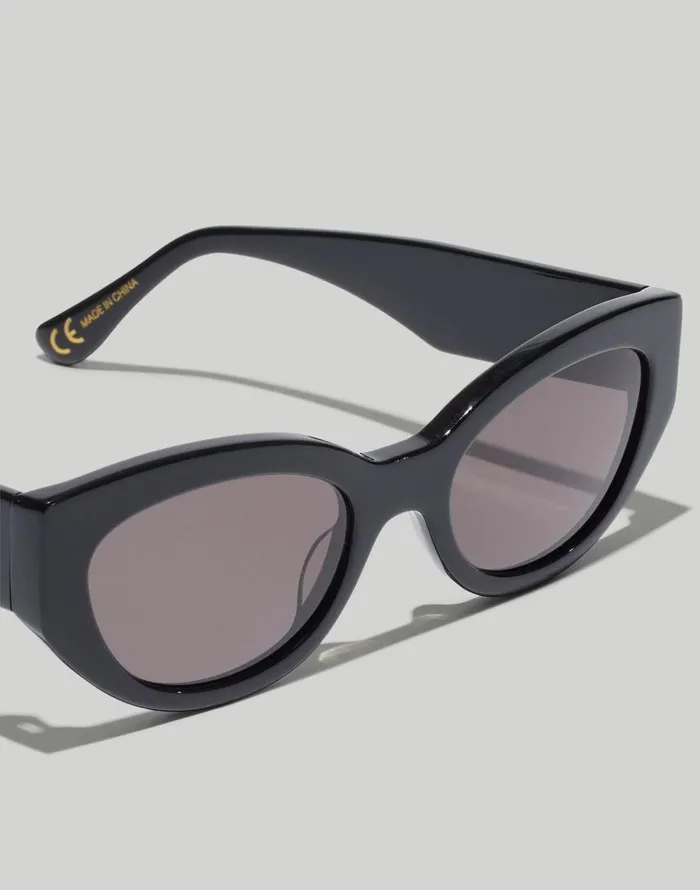 Sunglasses Women Madewell Demmera Sunglasses Black Coal