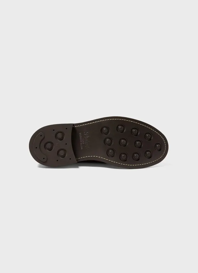 Sunspel X Trickers Suede Derby Shoe Light Brown Men SUNSPEL Shoes