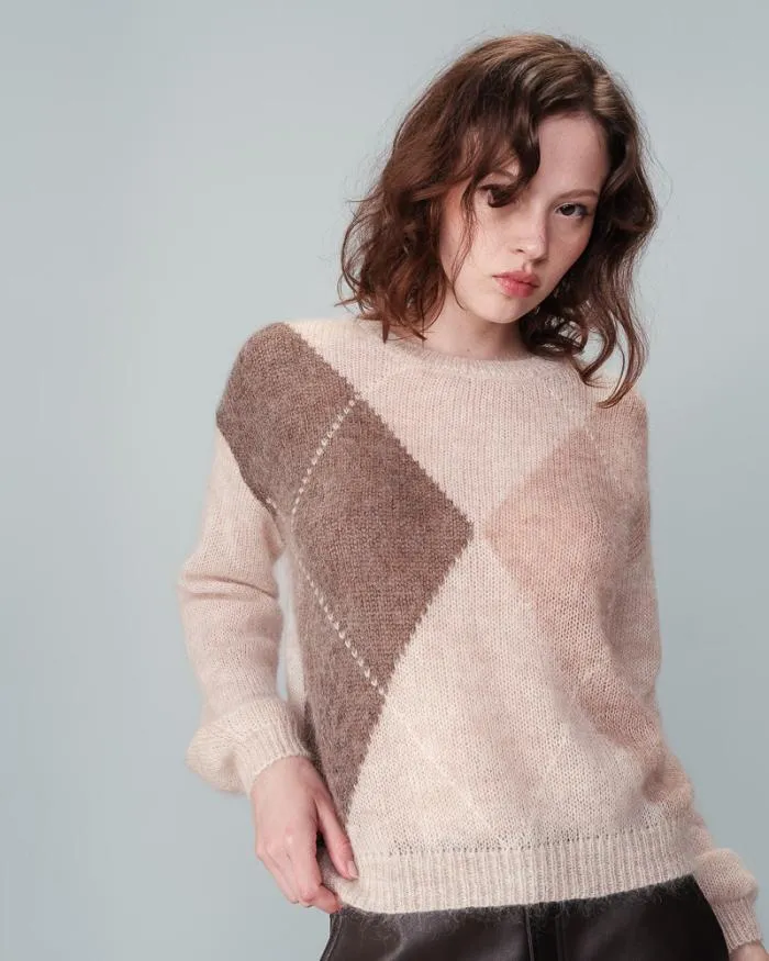 SWEATER BEIGE NANSE Shop Grace and Mila Patterned Sweaters
