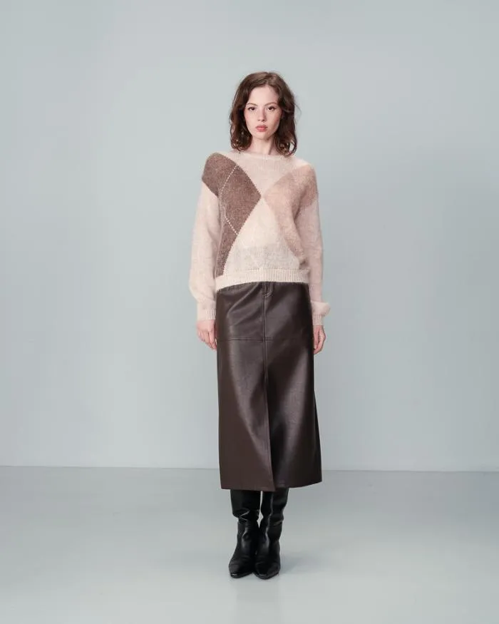 SWEATER BEIGE NANSE Shop Grace and Mila Patterned Sweaters