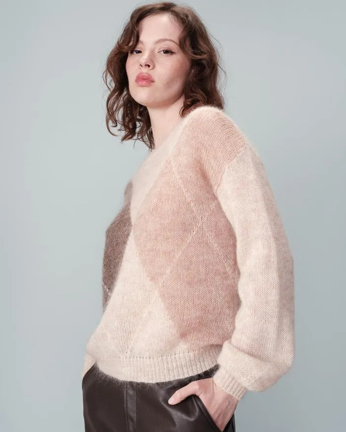 SWEATER BEIGE NANSE Shop Grace and Mila Patterned Sweaters