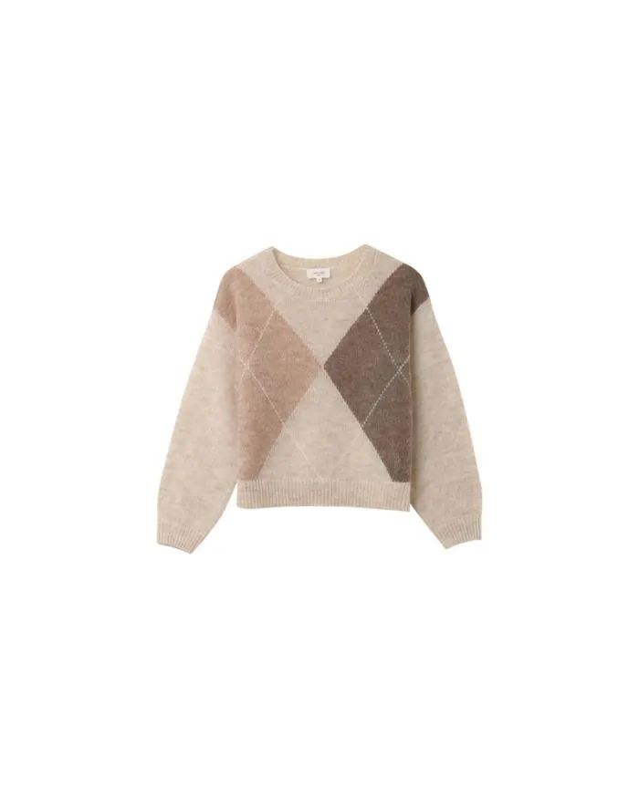 SWEATER BEIGE NANSE Shop Grace and Mila Patterned Sweaters