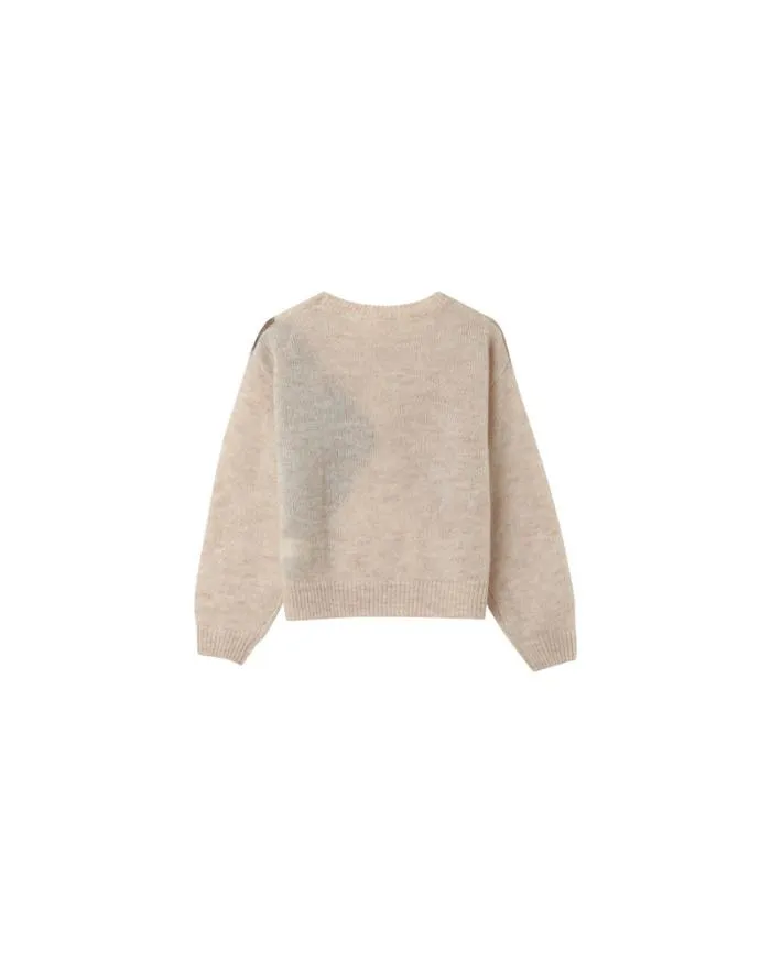 SWEATER BEIGE NANSE Shop Grace and Mila Patterned Sweaters