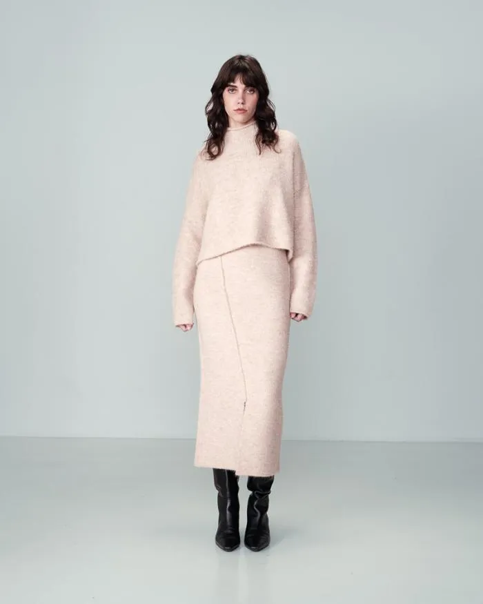 SWEATER BEIGE NASSIM Shop Grace and Mila Plain Jumpers