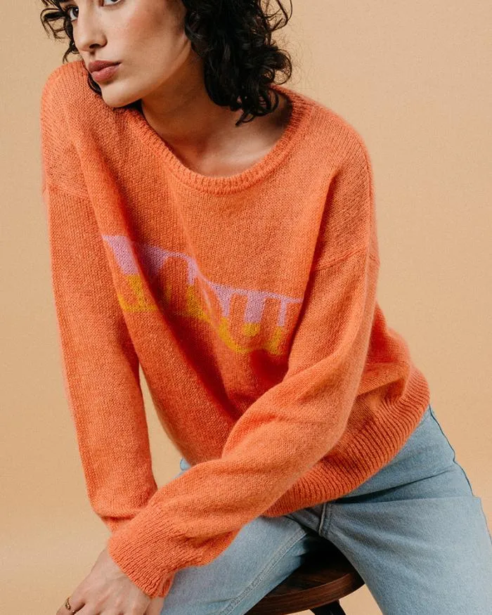 SWEATER ORANGE MACHOU Shop Grace and Mila Message Jumpers