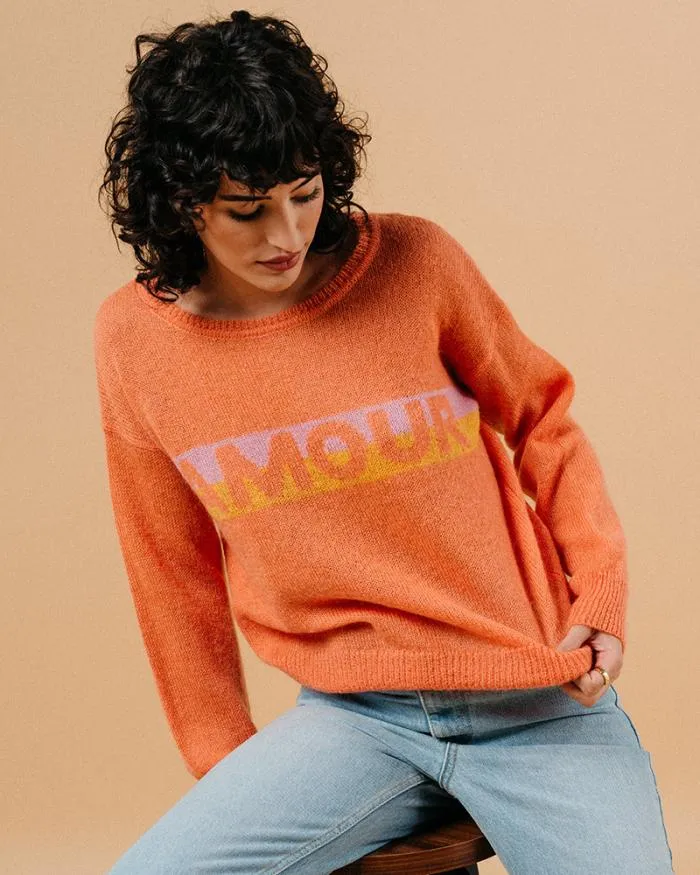 SWEATER ORANGE MACHOU Shop Grace and Mila Message Jumpers
