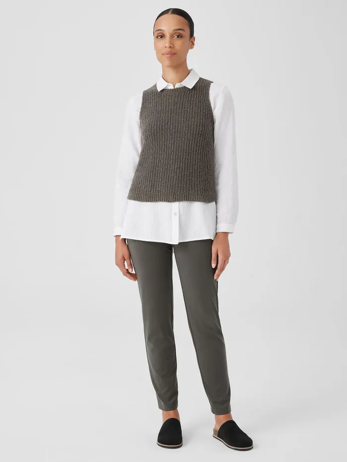 Sweaters and Cardigans Women Eileen Fisher Cotton Fluff Crew Neck Top Grove
