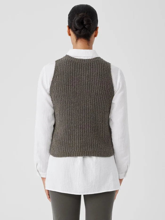 Sweaters and Cardigans Women Eileen Fisher Cotton Fluff Crew Neck Top Grove