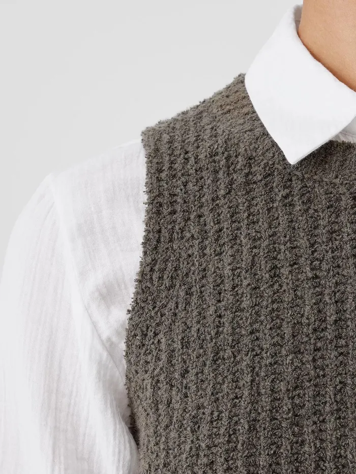 Sweaters and Cardigans Women Eileen Fisher Cotton Fluff Crew Neck Top Grove