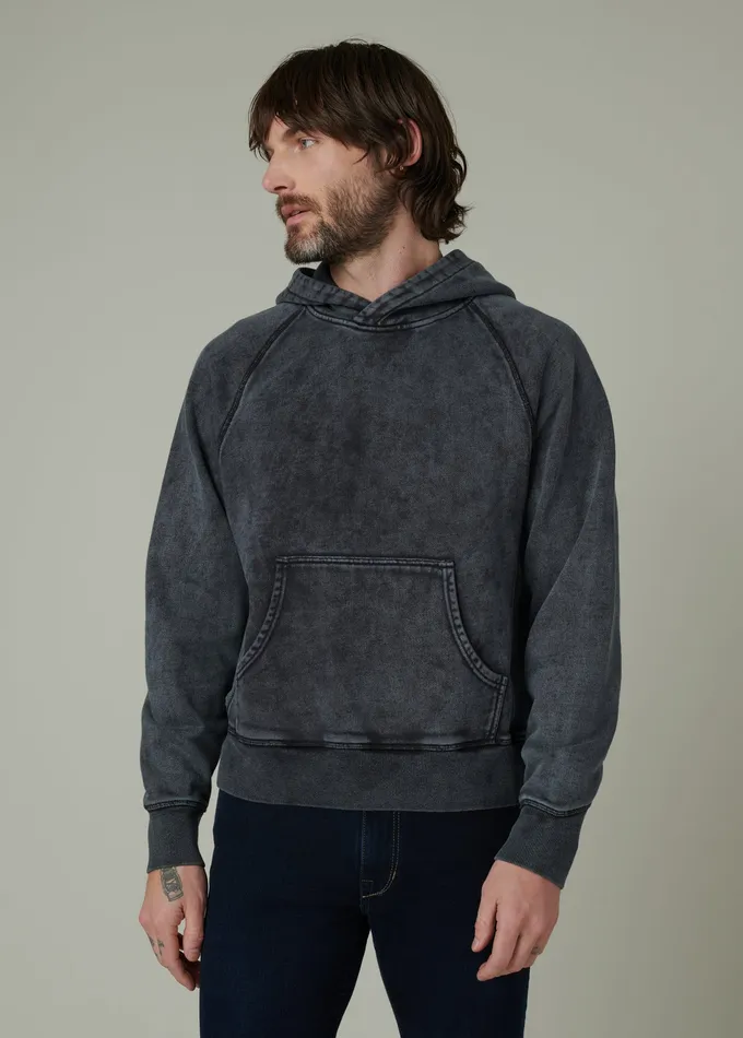 Sweaters Hoodies Joe8217s Jeans Men VINTAGE WASHED HOODIE Black