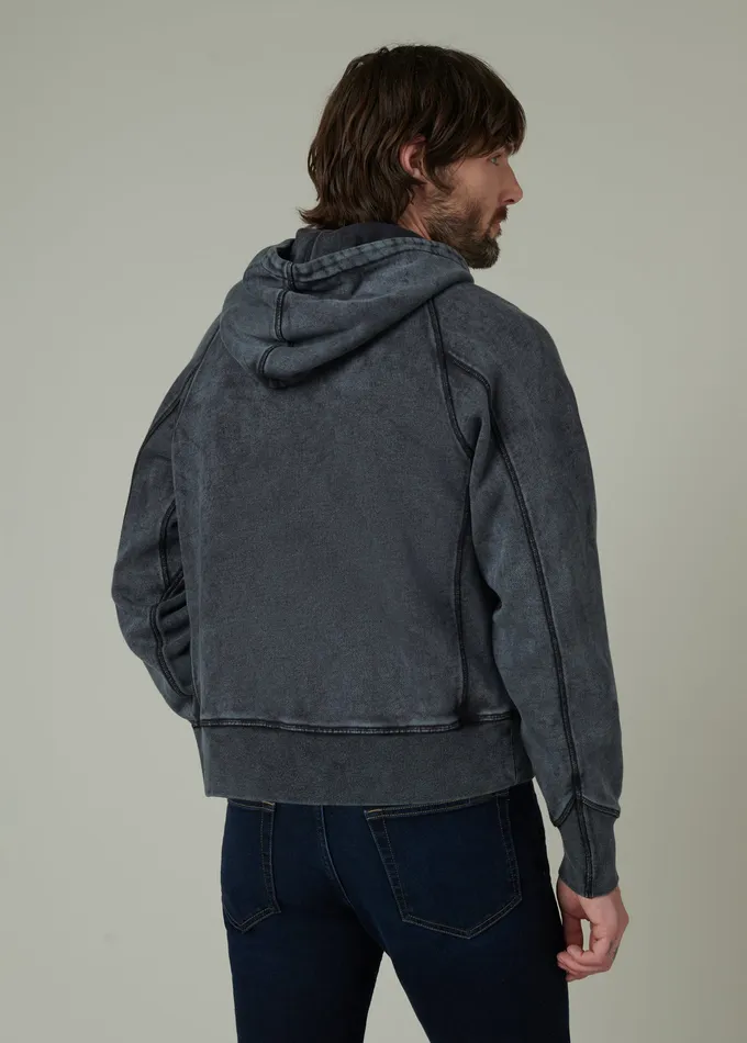 Sweaters Hoodies Joe8217s Jeans Men VINTAGE WASHED HOODIE Black