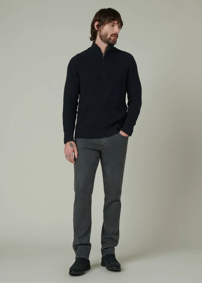 Sweaters Hoodies Men ARCHIE QUARTER ZIP SWEATER Black Joe8217s Jeans