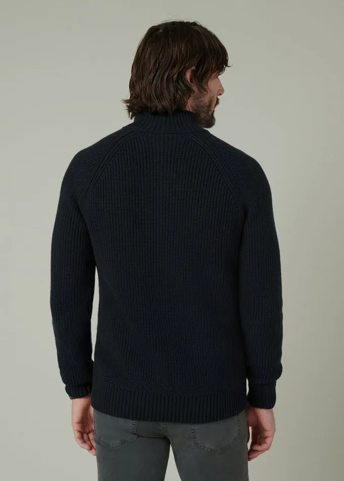 Sweaters Hoodies Men ARCHIE QUARTER ZIP SWEATER Black Joe8217s Jeans