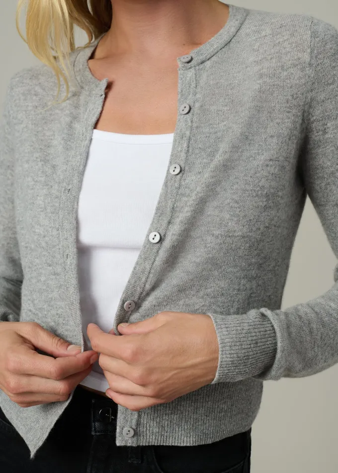 Sweaters Joe8217s Jeans Women THE DANI CASHMERE CARDIGAN Heather Grey
